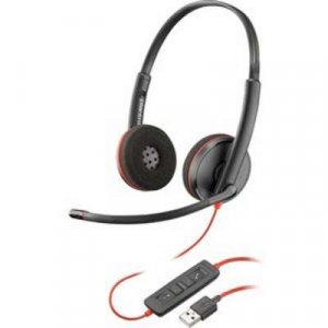 Poly Blackwire C3220 USB-A Black Headset (Bulk)