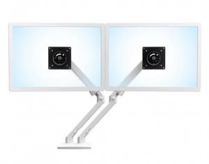 Ergotron 45-496-216 Mxv Desk Dual Monitor Arm (white)