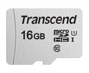 Transcend Ts16gusd300s-a 16gb Micro Sd Uhs-i U1 With Adapter 95mb