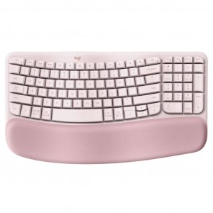 Logitech Wave Keys Wireless Ergonomic Keyboard - Rose