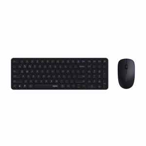 Rapoo 9320m Bluetooth 4.0, 5.0 + 2.4g  Wireless Multi-mode Keyboard Mouse Combo, Aluminum Base, 2400 Dpi, 10m Range, Compact Black Retail Pack