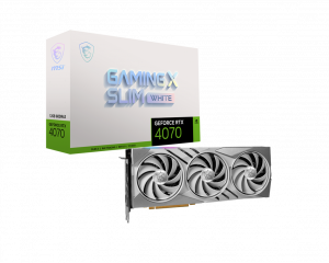 MSI GeForce RTX 4070 GAMING X SLIM WHITE 12G Video Card