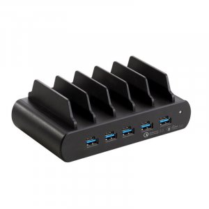 Shintaro Multi Port Charger/dock With Bays - 150w 5-port Gan Charger, 5 Usb-a & Usb-c