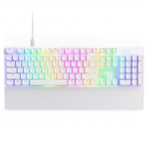 NZXT Function 2 RGB Optical Mechanical Gaming Keyboard - White