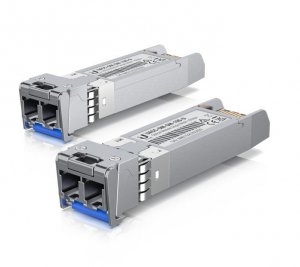 Ubiquiti Unifi, 2-pack,10 Gbps Bidirectional Single-mode Optical Module, 10 Gbps Throughput, Simplex Lc Connector, Up To 10 Km, 2yr Warr