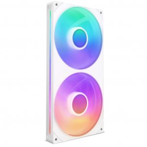 NZXT F280 RGB Core PWM Fan Single Frame with Two Fans - White