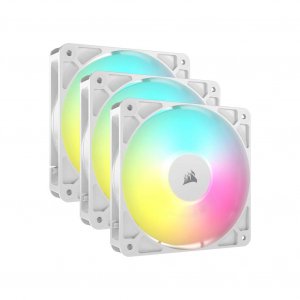 Corsair Rs120 Argb White, 120mm Argb Fan, Triple Pack CO-9050185-WW