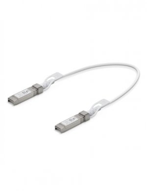 Ubiquiti Unifi Patch Cable, Sfp28 To Sfp28  ( Max Data Rate 25gbps), 0.5 Meter, Sfp+ Compatible ( Max Data Rate 10gbps ), 2yr Warr