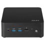 Msi Cubi Nuc 1m-015bau Minipc Barebone, Black, Core 7-150u/up To Ddr5/2*m.2/2*hdmi/2*tbt/2*lan/wifi6/card Reader/switch Cable/3y