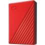 WD 5TB My Passport, Portable External Hard Drive, Red