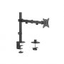 Brateck Single-monitor Stell Articulating Monitor Mount Fit Most 17'-32' Monitor Up To 9kg Vesa 75x75,100x100(black)