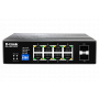 D-link 10-port Gigabit Industrial Poe+ Switch With 8 Poe Ports And 2 Sfp Ports