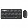 Logitech Pebble 2 Keyboard/Mouse Combo for MAC - Graphite