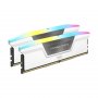 Corsair Vengeance RGB 32GB (2x 16GB) DDR5 6000MHz C40 Desktop Memory - White