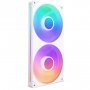 NZXT F280 RGB Core PWM Fan Single Frame with Two Fans - White