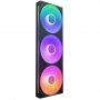 NZXT F360 RGB Core PWM Fan Single Frame with Three Fans - Black