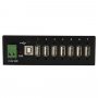 StarTech 7 Port USB 2.0 Hub (USB-A) - Metal Industrial Hub - ESD/Surge