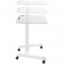 Commbox Cbroaml Roamer Mobile Workstation Height Adjustable, 80cm X 56cm Work Surface, Hook