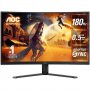 AOC 32" Curved 2K QHD 0.5ms, 180hz, HDR10, VA, Adaptive Sync, 300 Cd/M2, 1500R, HDMI 2.0 And DP 1.4. VESA 100 X 100. Gaming Monitor