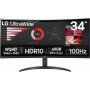 LG Ultrawide 34WR50QK 34inch UWQHD VA Curved Monitor