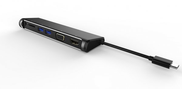 Buy Astrotek All In One Dock 2 Multi Port Hub Thunderbolt Usb C 3 1 Type C To Hdmi Vga 2xusb3 0 Card Reader For Macbook Pro Skycomp