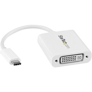 Startech.com Cdp2dviw Usb-c To Dvi Adapter - White