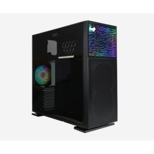 InWin N515 ATX BLACK CASE TOP INFINITY PANEL WITH 2 ARGB FRONT FAN 1 REAR ARGB FAN