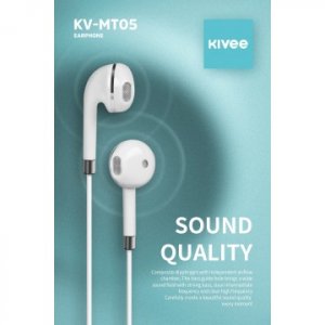 Kivee Mt05w Earphone 3.5mm 1.2m  White