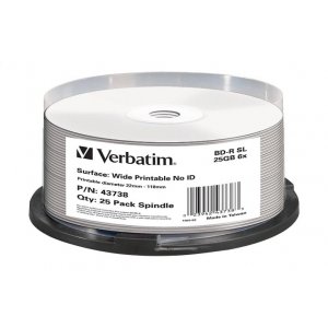 Verbatim Blu-ray Bd-r 25pk 25gb, 6x, Spindle