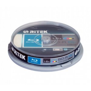 Ritek Bd-r / 50gb / 6x / 10 Cake / White 529779