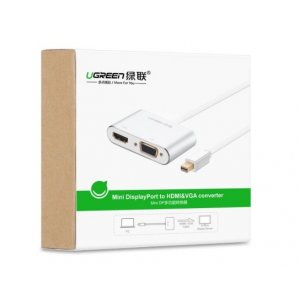 Ugreen 20421 Mini Dp To Hdmi/vga Converter - Silver