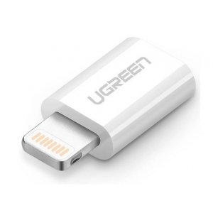 Ugreen Micro Usb To 8 Pin Lighting Adapter White 20745