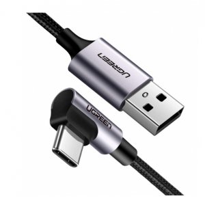 Ugreen 50942 Angle Usb-c To Usb Cable Black 2m