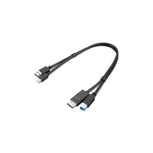 Lenovo 4x91d11453 Thinkstation Mdp + Usb-a 3.0 To Dp + Usb-b 3.0 Dual Head Cable