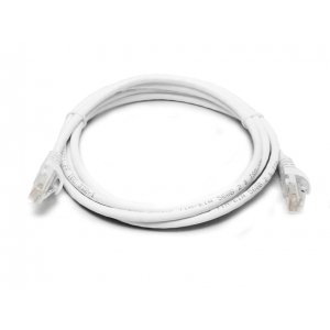 8ware Cat6a Utp Ethernet Cable 0.5m (50cm) SnaglessÂ white