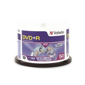 Verbatim Dvd+r 4.7gb 50pk Spindle 16x