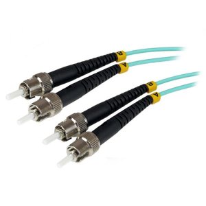 StarTech 1m ST Fiber Optic Cable - 10 Gb Aqua - MM Duplex 50/125 - LSZH A50FBSTST1