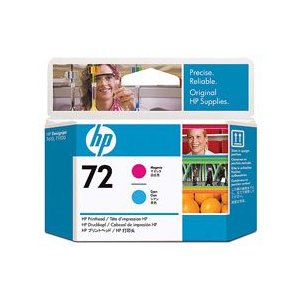 HP 72 Magenta and Cyan Printhead (C9383A)