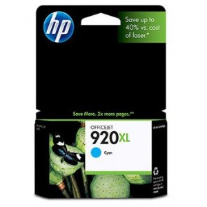 HP 920XL Cyan Officejet Ink Cartridge, 700 pages (CD972AA)