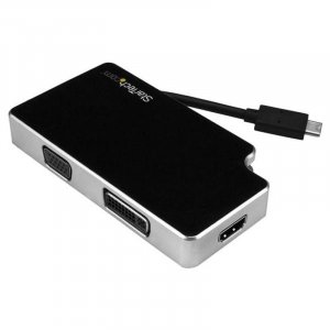 Startech Cdpvgdvhdb 3-in-1 Usb-c To Vga Dvi Or Hdmi