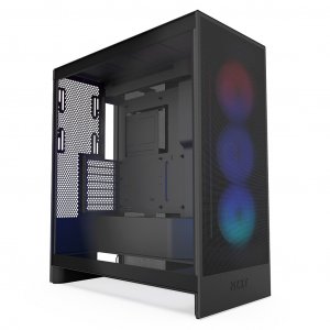 NZXT H7 Flow RGB (2024) Tempered Glass Mid-Tower ATX Case - Black