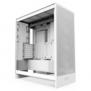 NZXT H7 Flow (2024) Tempered Glass Mid-Tower ATX Case - White