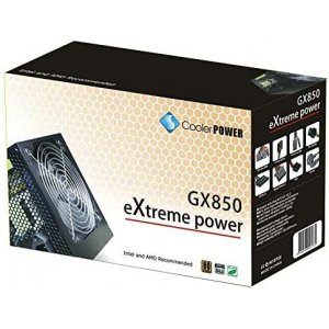 Cooler Power Gx850 Atx Psu 850w 80 Plus 120mm Fan - 1x Atx 20+4 Pin, 4x Sata, 2x Molex, 2x Pcie 8 Pin (6+2), 1x Cpu/eps 8 Pin (4+4)