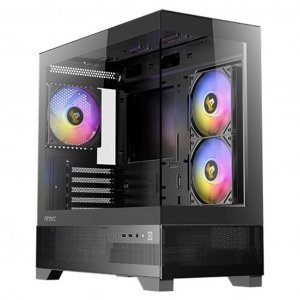 Antec CX500M RGB Tempered Glass Micro-ATX Mid-Tower Gaming Case - Black