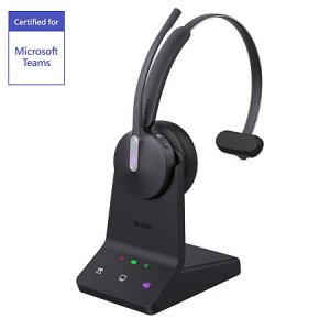 Yealink (WH64-Mono-UC) UC Certified DECT Wireless Headset for soft phone / desk phone