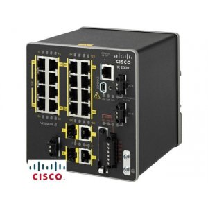 Cisco Ie-2000-16ptc-g-l Poe On Lan Lite Base