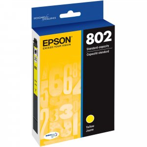 Epson 802 Std Yellow Ink Durabrite For Wf-4720 Wf-4740 Wf-4745