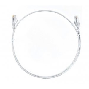 8ware Cat6 Ultra Thin Slim Cable 15m - White Color Premium Rj45 Ethernet Network Lan Utp Patch Cord 26awg