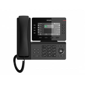 Snom D812 Desk Telephone, 5' Color Lcd Screen With 8 Sip Accounts, Gige Ethernet Switch, And 1 Usb Port, 8 (28) Self-labeling Keys, Poe, 3y Warranty