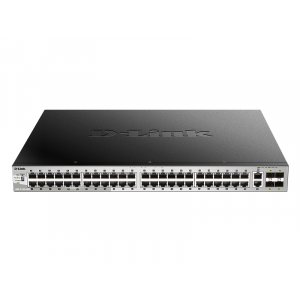 D-link DGS-3130-54PS 54 port Stackable Gigabit PoE Switch with 6 10GbE ports